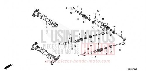 ARBRE A CAMES/SOUPAPE FJS600AB de 2011